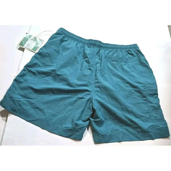Tommy Bahama Swim Trunks Shorts Men's L Blue Mesh Lined Cargo Zip Pocket - Picture 3 of 13